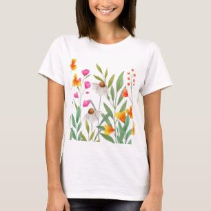 Camiseta Sublimación de flores silvestres