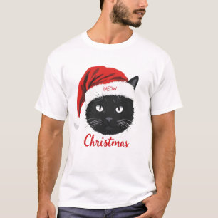 Camiseta Sublimación de gatos de Navidades divertidos