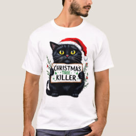 Camiseta Sublimación de gatos de Navidades divertidos