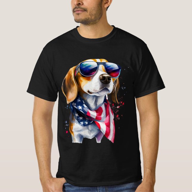 Camiseta Sublimación de Perro Beagle T-Shirt (Anverso)