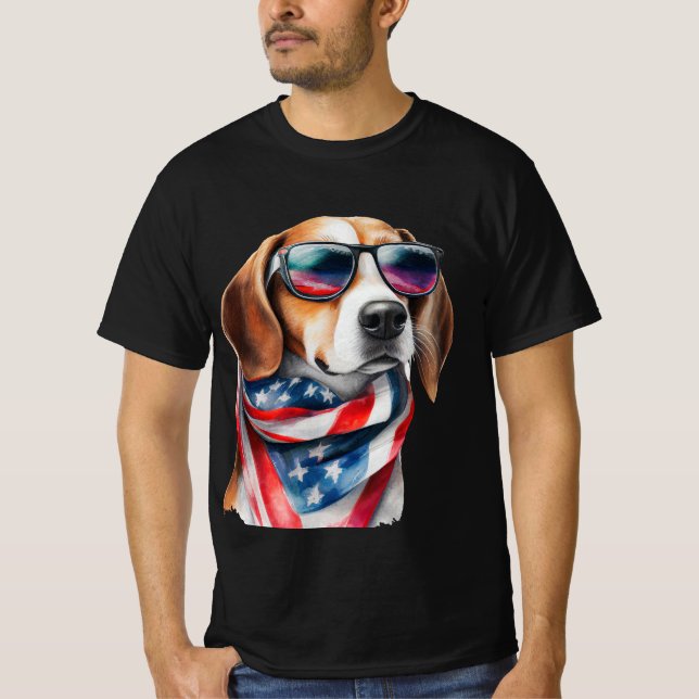 Camiseta Sublimación de Perro Beagle T-Shirt (Anverso)
