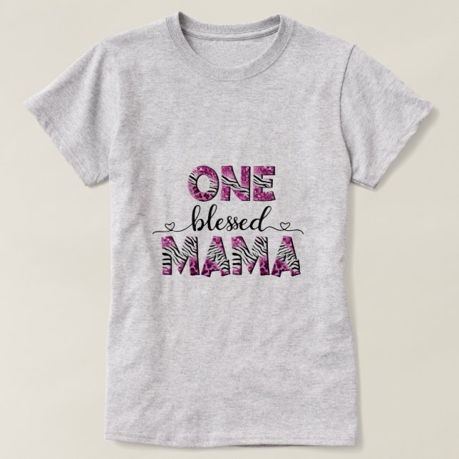 Camiseta Sublimación de una madre bendita (Diseño del anverso)