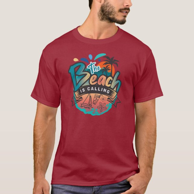 Camiseta Sublimación de verano y playa (Anverso)