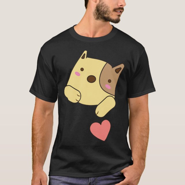 Camiseta Sublimación - Marco de perro de San Valentín estét (Anverso)
