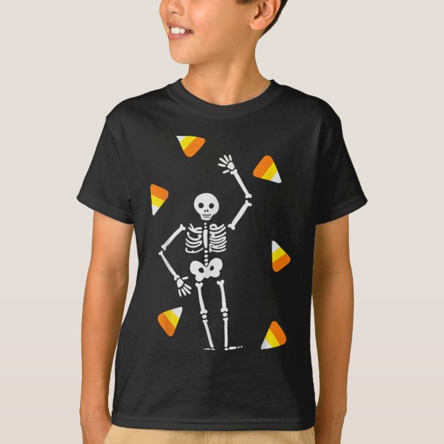 Camiseta Sublime esqueleto de Halloween Candy Trump Hallowe (Anverso)