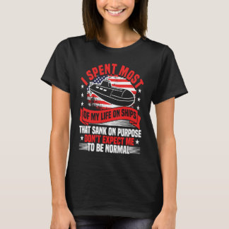 Camiseta Submarine I Spent Most Of My Life US Flag Submarin