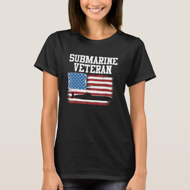 Camiseta Submarine Veteran For Submariner Navyy Mom (Anverso)