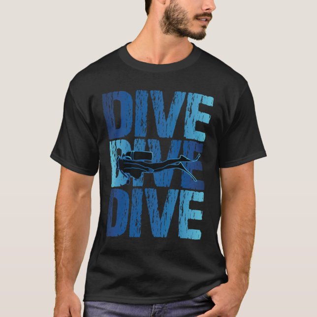 Camiseta Submarinismo Buceo Submarino Buceo Scuba (Anverso)
