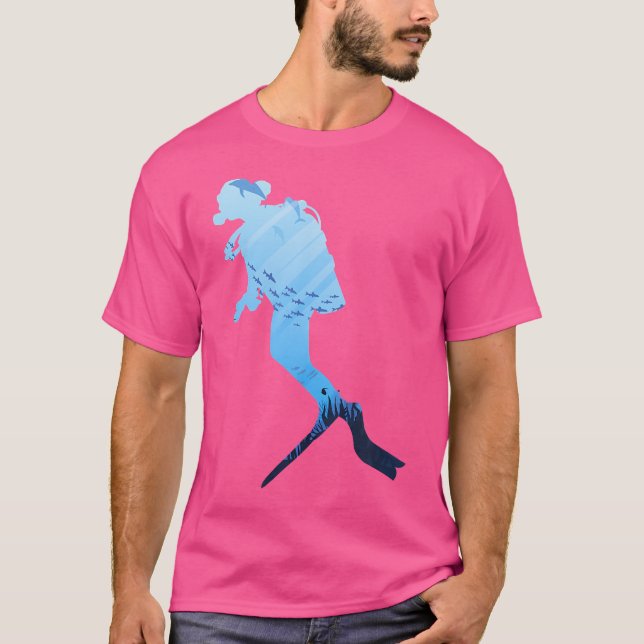 Camiseta Submarinismo colorido (Anverso)