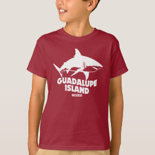 Camiseta Submarinismo con isla Guadalupe de tiburones