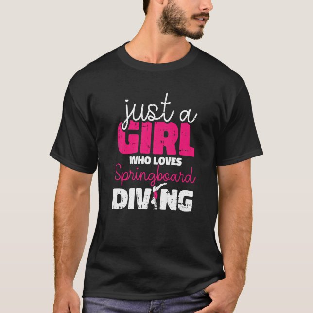 Camiseta Submarinismo con Platform Diver Chica Springboard (Anverso)