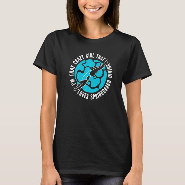 Camiseta Submarinismo con Platform Diver Chica Springboard (Anverso)