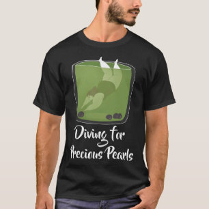 Camiseta Submarinismo con preciosos té de la leche verde de