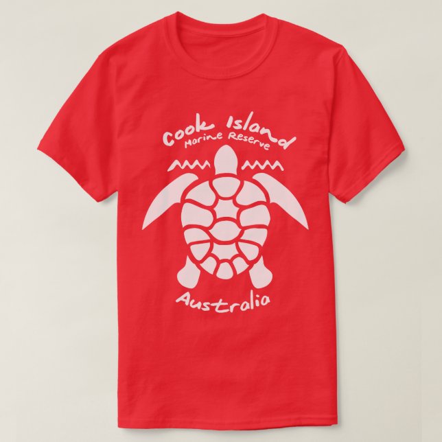Camiseta Submarinismo con reserva marina de la isla de Cook (Diseño del anverso)