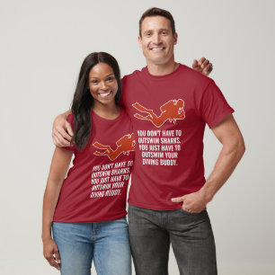 Camiseta Submarinismo con texto y nombre personalizado