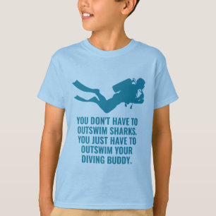 Camiseta Submarinismo con texto y nombre personalizado