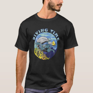 Camiseta Submarinismo con tubo buceo submarino