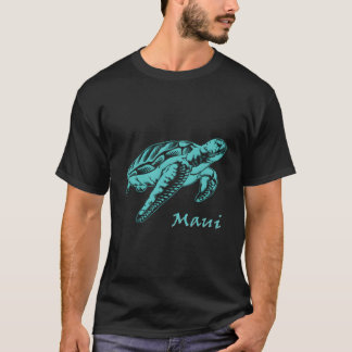 Camiseta Submarinismo con tubo de buceo con tortuga marina