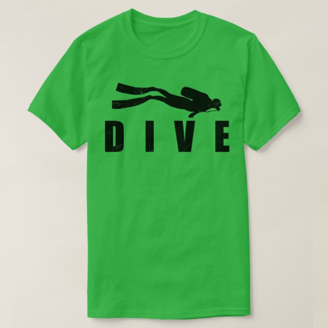 Camiseta Submarinismo DIVE Scuba Buceo Buceo Idea de regalo (Diseño del anverso)