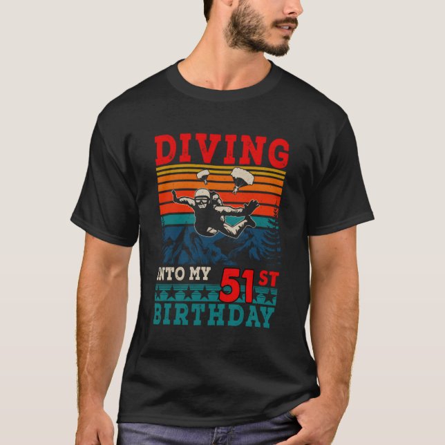 Camiseta Submarinismo En Mi 51º Buceo (Anverso)