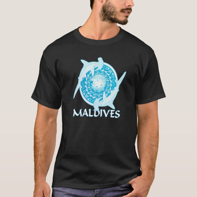 Camiseta Submarinismo Hammerhead Shark Republic Of Maldives (Anverso)
