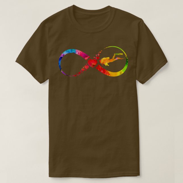 Camiseta Submarinismo Infinity acuarela (Diseño del anverso)