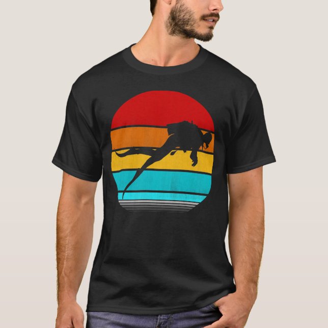Camiseta submarinismo retro (Anverso)