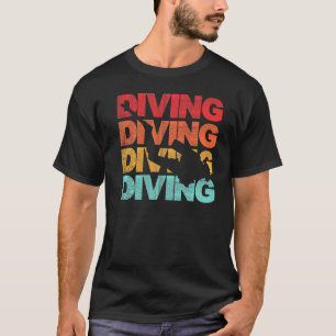 Camiseta Submarinismo Retro Scuba Buceo Vintage Ocean Deep 
