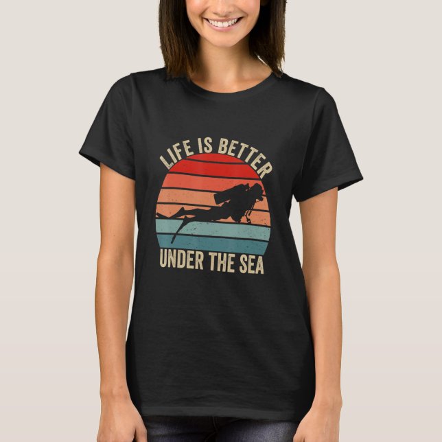 Camiseta Submarinismo Retro Vintage (Anverso)