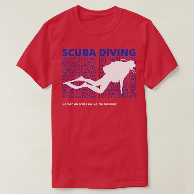 Camiseta Submarinismo Scuba Abierto al buceo sin presión Sc (Diseño del anverso)