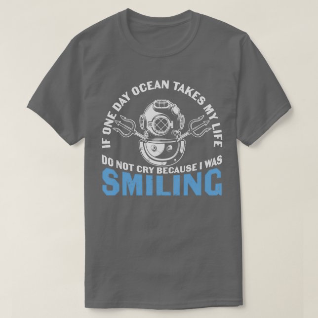 Camiseta Submarinismo Scuba Cita Scuba Buceo Yo Sonreía (Diseño del anverso)