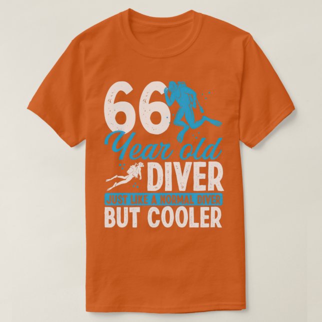 Camiseta Submarinismo Scuba de 66 años Snorkel 66 cumpleaño (Diseño del anverso)