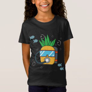 Camiseta Submarinismo Scuba Pineapple Fruto Marina Buceo Ac