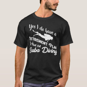 Camiseta Submarinismo Scuba Retirada del Buceador