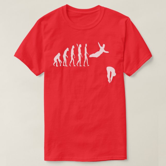 Camiseta Submarinismo Springboard Diver Evolution Plataform (Diseño del anverso)
