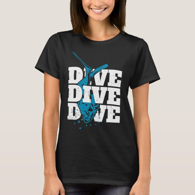 Camiseta submarinismo y buceo profundo Océano Scuba (Anverso)