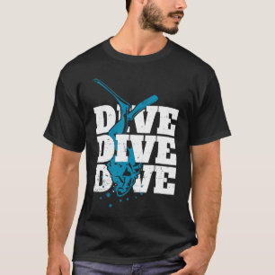 Camiseta submarinismo y buceo profundo Océano Scuba