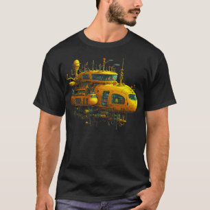 Camiseta Submarino amarillo Steampunk