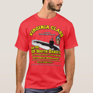 Camiseta Submarino de la Marina SSN790 de Dakota del Sur