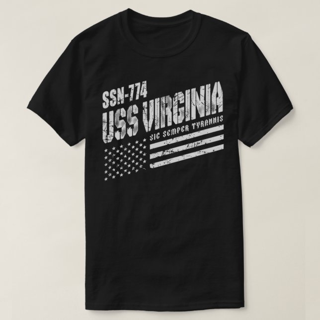 Camiseta Submarino de la marina USS Virginia SSN 774 US (Diseño del anverso)