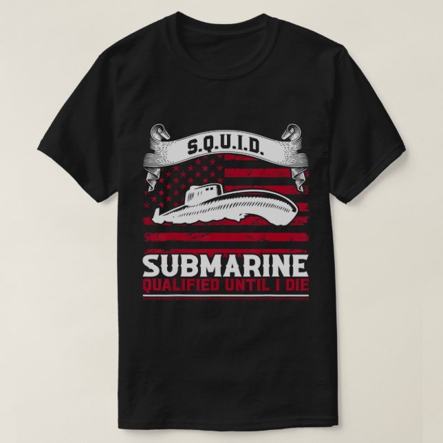 Camiseta Submarino Militar Estadounidense Cita Para Subma V (Diseño del anverso)