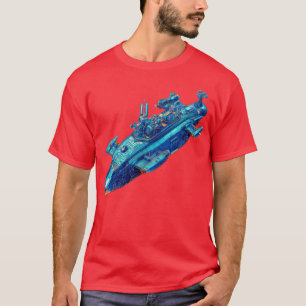 Camiseta Submarino Psicodélico Futurista