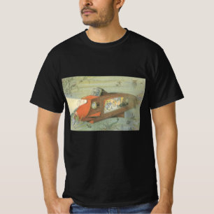 Camiseta Submarino Steampunk de Ciencia Ficción Antiguo en 