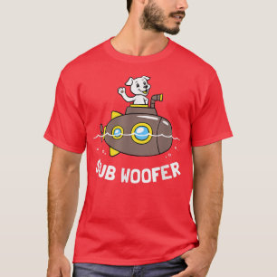 Camiseta Submarino Sub    WooferFunny Perro Chiste 