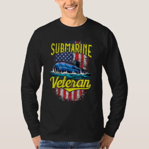 Camiseta Submarino Veterano Retirado Submarino Ser Silencio