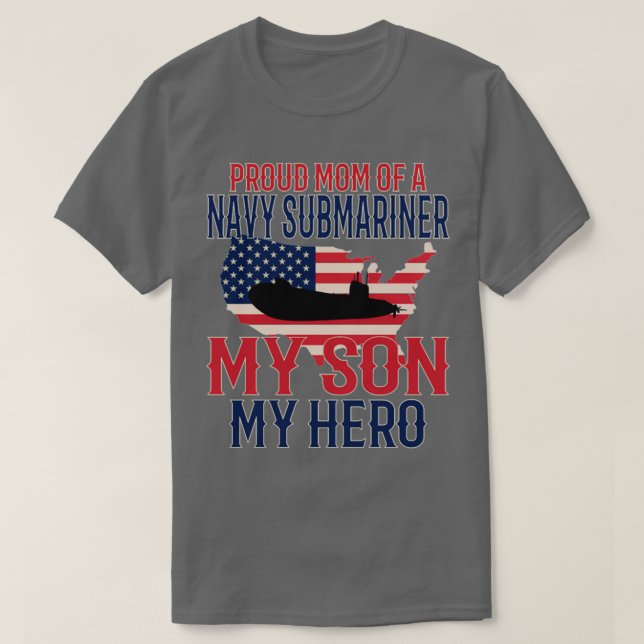 Camiseta Submarinos Veteranos Madre Orgullosa Militar (Diseño del anverso)