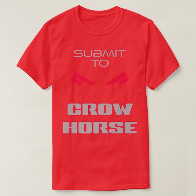 Camiseta Submit to Crow Horse  2 Crows  Samurai  Dark  (Diseño del anverso)