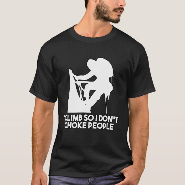 Camiseta Subo para no asfixiar a la gente que sube escaland (Anverso)