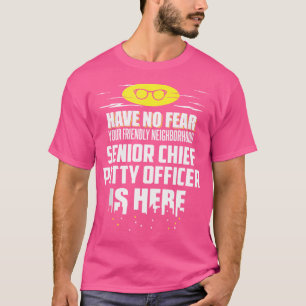 Camiseta Suboficial Jefe Senior Divertido No Tengas Miedo S