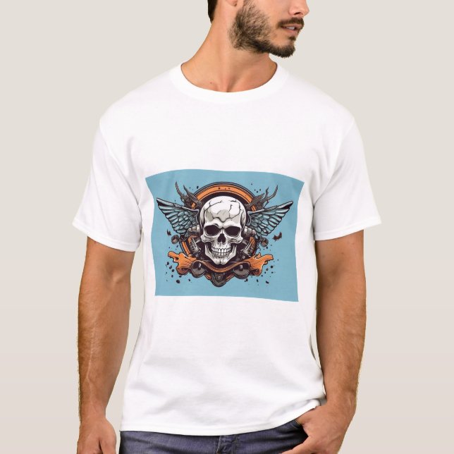Camiseta Subprocesos Rebel: Colección de parches de Rock &  (Anverso)